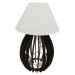 Abajur Luminária de Mesa / Leitura com Cúpula em Plástico - Branco