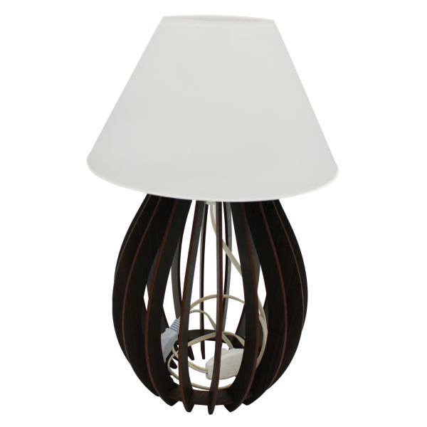 Abajur Luminária de Mesa / Leitura com Cúpula em Plástico - Branco