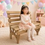 Banco da praça Infantil MDF 15mm Para Decoração de Festas, Cenários e Ensaios Fotográficos