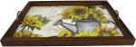 BANDEJA AD. GIRASSOL  ALÇA METAL 44X32X3CM