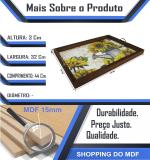 BANDEJA AD. GIRASSOL  ALÇA METAL 44X32X3CM
