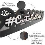 Bandeja Arabesco MDF Decorada Preta Para Cantinho Do Café Decoração Organização Cozinha
