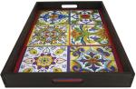 BANDEJA RETA AZULEJO 35X25X4CM BANDEJA RETA AZULEJO 35X25X4CM