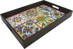 BANDEJA RETA AZULEJO 35X25X4CM BANDEJA RETA AZULEJO 35X25X4CM