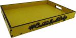BANDEJA CANTINHO DO CAFÉ AMARELA 35X25X4CM BANDEJA CANTINHO DO CAFÉ AMARELA 35X25X4CM