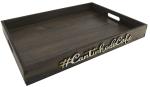 BANDEJA CANTINHO DO CAFÉ MARROM 35X25X4CM BANDEJA CANTINHO DO CAFÉ MARROM 35X25X4CM