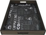 BANDEJA RETA COFFE PRETA 35X25X4CM BANDEJA RETA COFFE PRETA 35X25X4CM