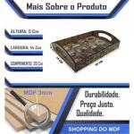 Bandeja Decoração Coffee PP 20x14x5 Mdf