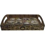 Bandeja Decoração Coffee PP 20x14x5 Mdf