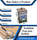 Bandeja e 3 Potes Bebê Decoração Safari Mdf