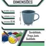 Bandeja Mãe Eu Te Amo Com 6 Xícaras Azul Acrílica Presente Dia das Mães