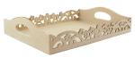 BANDEJA MARGARIDA ALCA 6MM PEQ 29X20,5X7,5CM MDF CRÚ