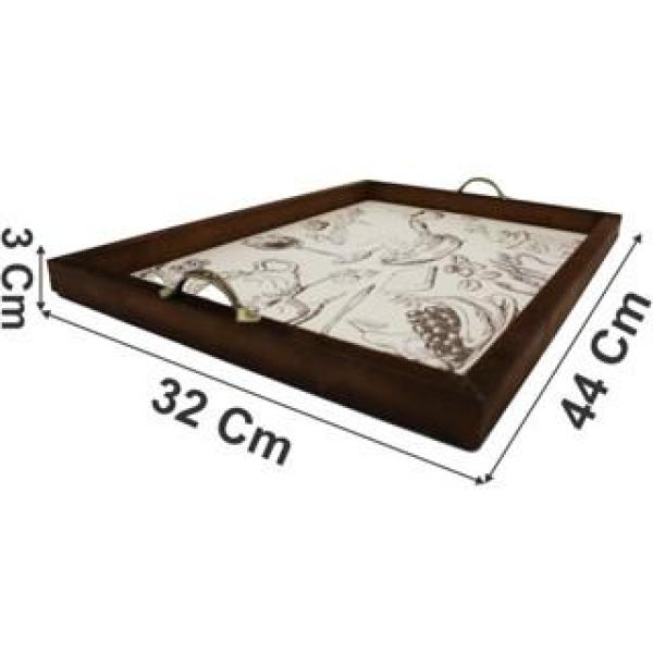 Bandeja MDF Decorado Alça Metal Café da Manhã e Decoração cantinho do café Bandeja MDF Decorado Alça Metal Café da Manhã e Decoração cantinho do café