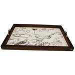 Bandeja MDF Decorado Alça Metal Café da Manhã e Decoração cantinho do café Bandeja MDF Decorado Alça Metal Café da Manhã e Decoração cantinho do café