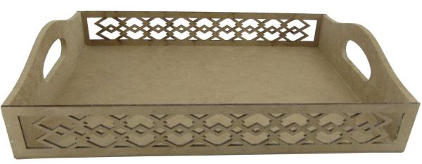BANDEJA MOSAICO ALCA 6MM PEQ 29X20,5X7,5CM MDF CRÚ