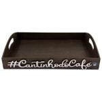 BANDEJA PINTADA CANTINHO DO CAFE ALCA 20X14X4,5CM