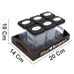 Bandeja  porta tempero  pintado 20X14X4CM C/06 potes  Bandeja  porta tempero  pintado 20X14X4CM C/06 potes