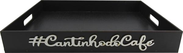 BANDEJA RETA CANTINHO DO CAFÉ  43,5X31,5X6CM