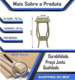 Banqueta Quadrada 28x28x70Cm Mdf