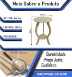Banqueta Redonda 44cm Mdf