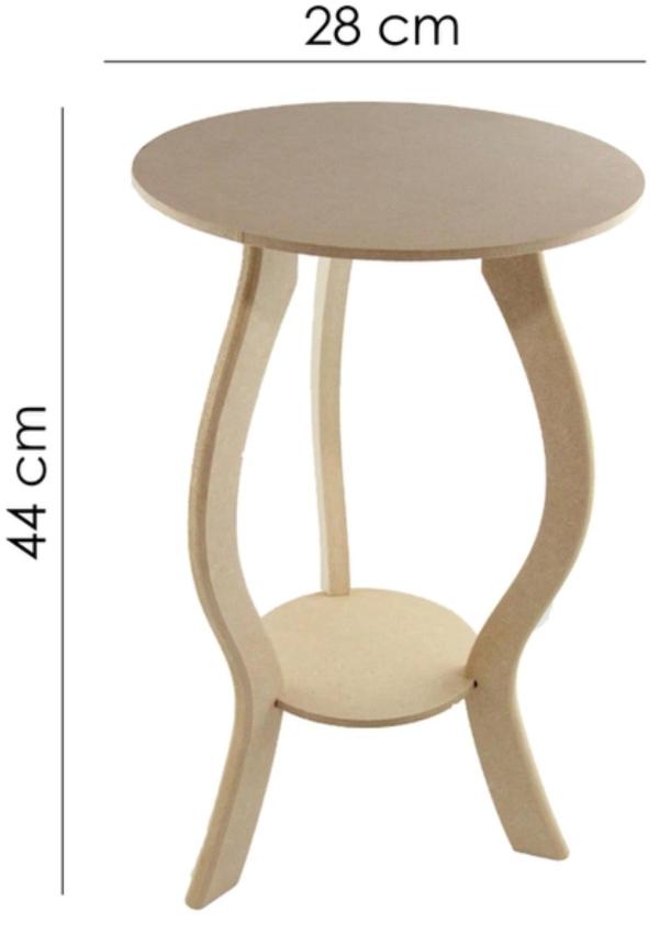 Banqueta Redonda 44cm Mdf