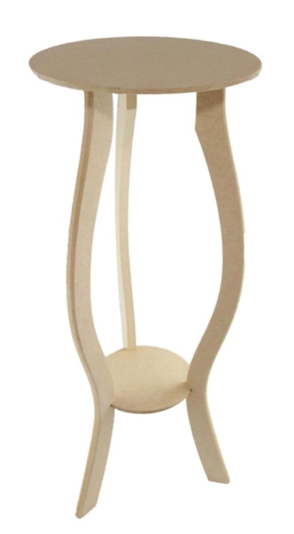 Banqueta Redonda  70 Cm Mdf