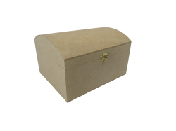 Baú 6mm pequeno 17x12x10cm mdf crú.