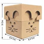 Caixa coelho com tampa de sapato