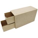 CAIXA 02 GAVETA MAQUIAGEM 24X10X15CM