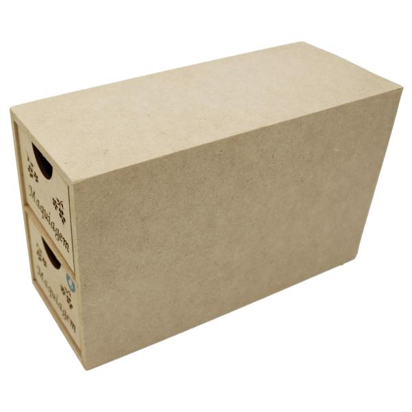 CAIXA 02 GAVETA MAQUIAGEM 24X10X15CM
