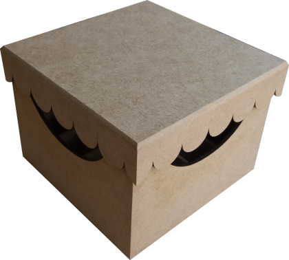 CAIXA BATOM QUAD. LISA 13X13X9,5CM - COD.706