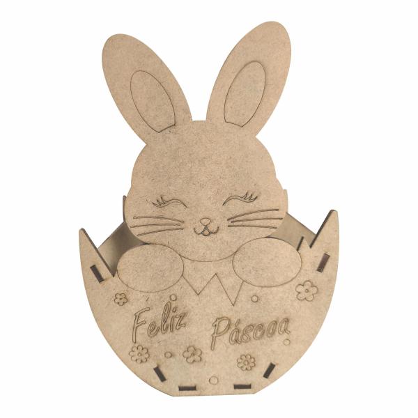 Caixa - Cachepô coelho da páscoa