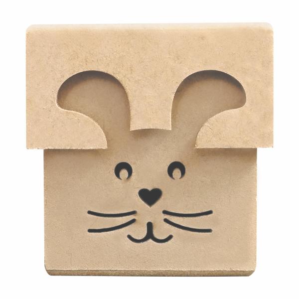 Caixa coelho com tampa de sapato