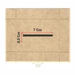 Caixa Cofre Cofrinho em MDF Cru Riscado 15x13x16 Cm com Fecho para Cadeado - Ideal para Economizar e Decorar