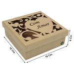 CAIXA COM AMOR 16X16X6 CMMDF Crú