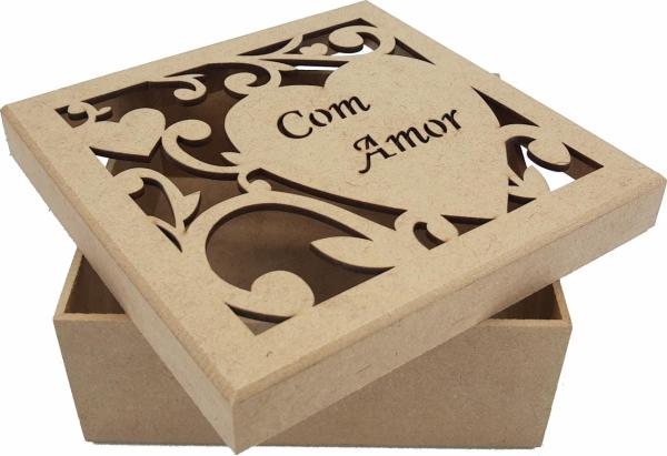 CAIXA COM AMOR 16X16X6 CMMDF Crú