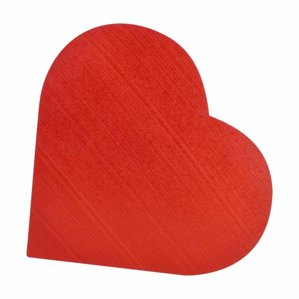 Caixa coração decorada vermelha G 