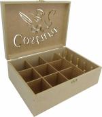 CAIXA COSTURA DOBRAD. M 26,5X19,5X9,5CM Mdf Crú