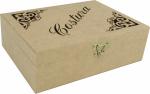 CAIXA COSTURA DOBRAD. P 23,5X17X7,5CM Mdf Crú