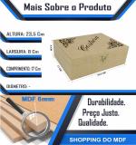CAIXA COSTURA DOBRAD. P 23,5X17X7,5CM Mdf Crú
