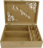 CAIXA COSTURA DOBRAD. P 23,5X17X7,5CM Mdf Crú