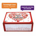 Caixa de Presente MDF Você é especial com Tampa para Casal 23x17x9 cm