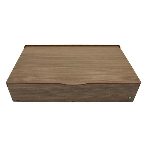 Caixa Dinheiro Laser - Pintada Amadeirada 39x23x8,5cm