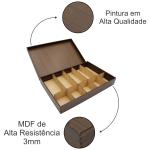 Caixa Dinheiro Laser Tampa Basculante - Pintada 38x25x8cm