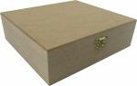 Caixa Sabonete Dobradiça 06 Divisórias 24,5X22,5X7Cm Mdf Crú
