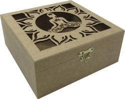 Caixa dobradica buda 20x20x8cm mdf crú