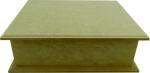 Caixa Dobradiça C/ Base 06 Div.  23X17,5X7,5CM Mdf Crú Caixa Dobradiça C/ Base 06 Div.  23X17,5X7,5CM Mdf Crú