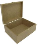 Caixa Dobradiça Lisa 20x15x8cm Mdf Crú