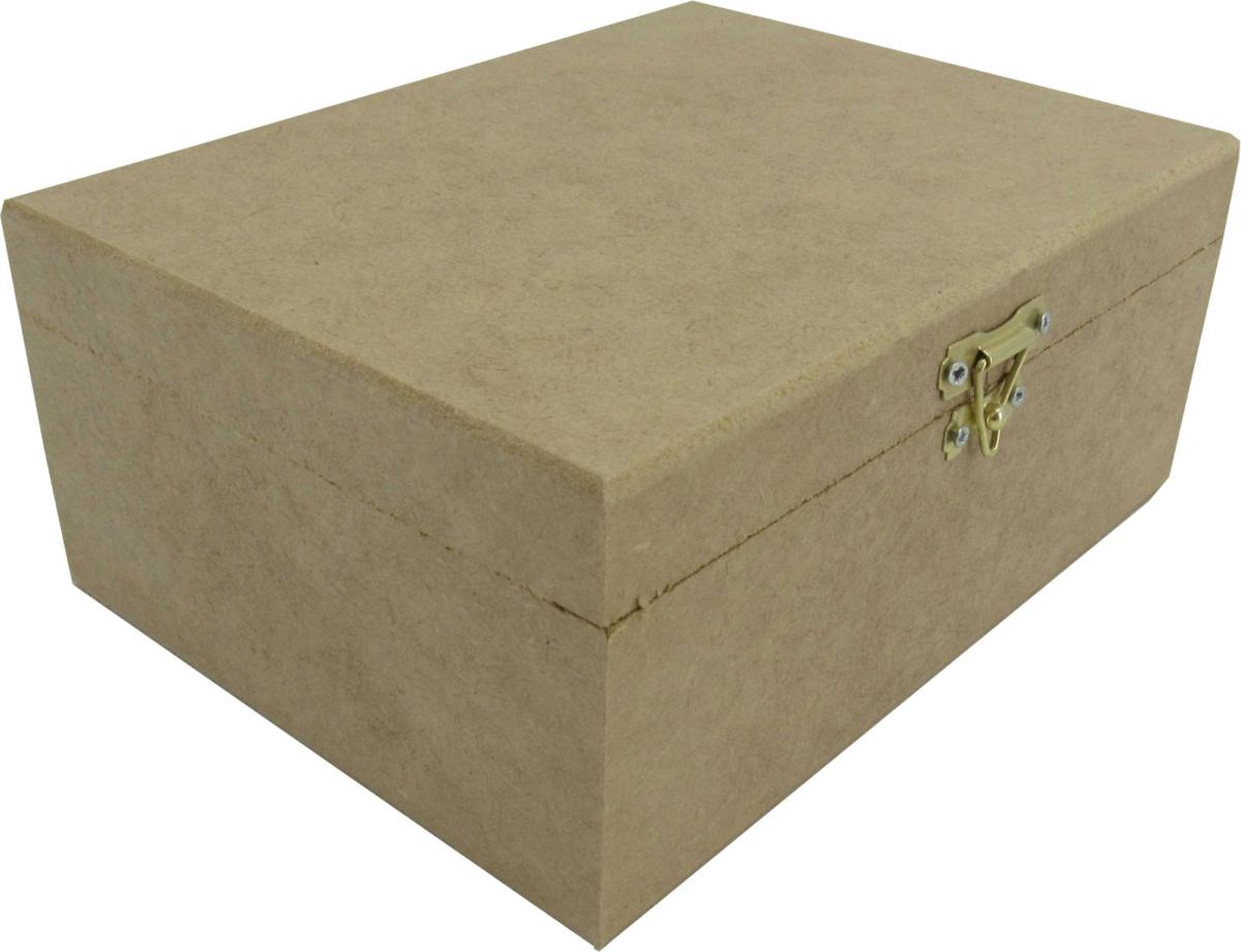 Caixa Dobradiça Lisa 20x15x8cm Mdf Crú