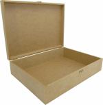Caixa Dobradiça Lisa 27x21x8cm Mdf Crú